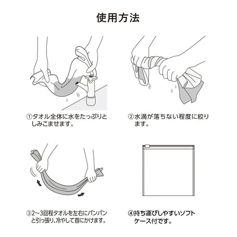 ~オオカミのアオンと青い夢の海~ ひんやりタオル