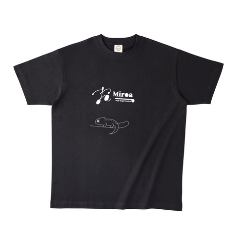 ブラックオーガニック半袖Tシャツ Lサイズ
