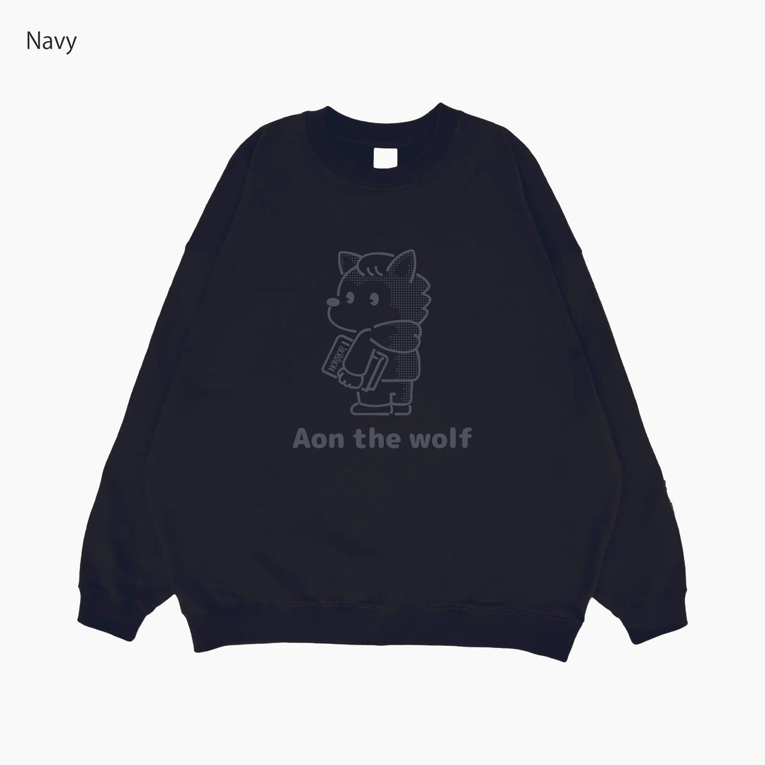 【数量限定】『オオカミのアオン』 トレーナー 10.0oz