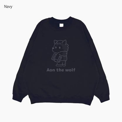 【数量限定】『オオカミのアオン』 トレーナー 10.0oz