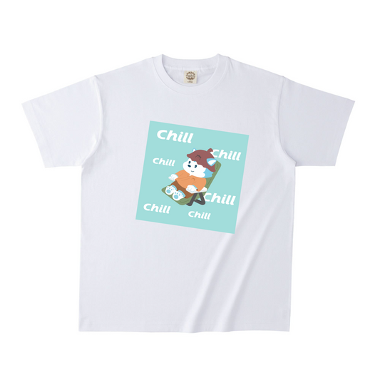 ホワイトオーガニック半袖Tシャツ Lサイズ