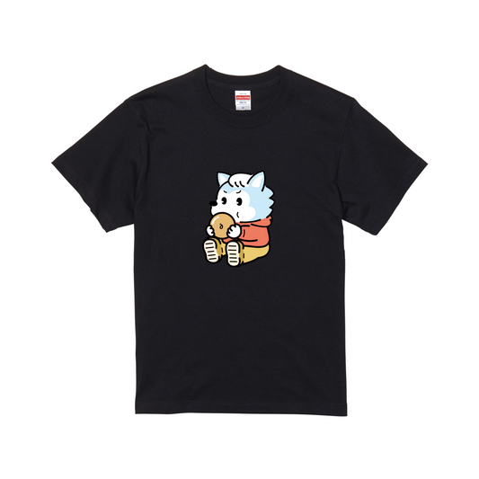 ブラックスタンダード半袖Tシャツ Lサイズ アオン